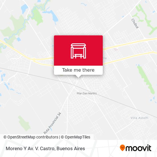 Moreno Y Av. V. Castro map
