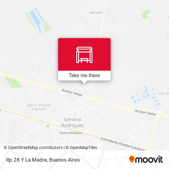 Mapa de Rp 28 Y La Madre