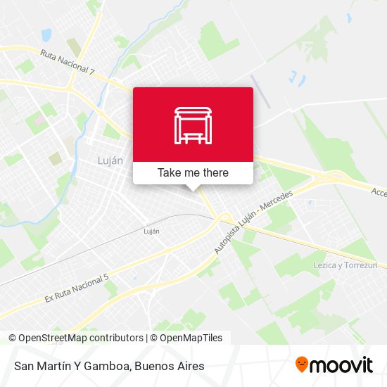 San Martín Y Gamboa map