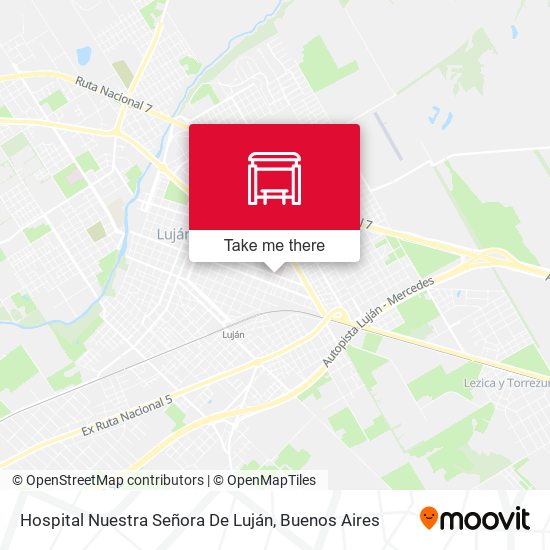 Hospital Nuestra Señora De Luján map
