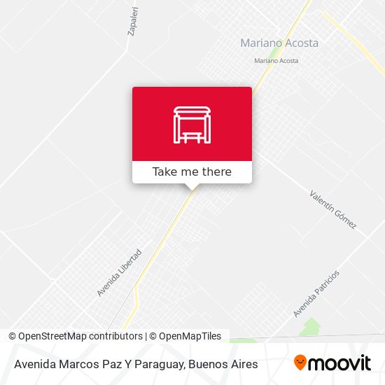 Avenida Marcos Paz Y Paraguay map