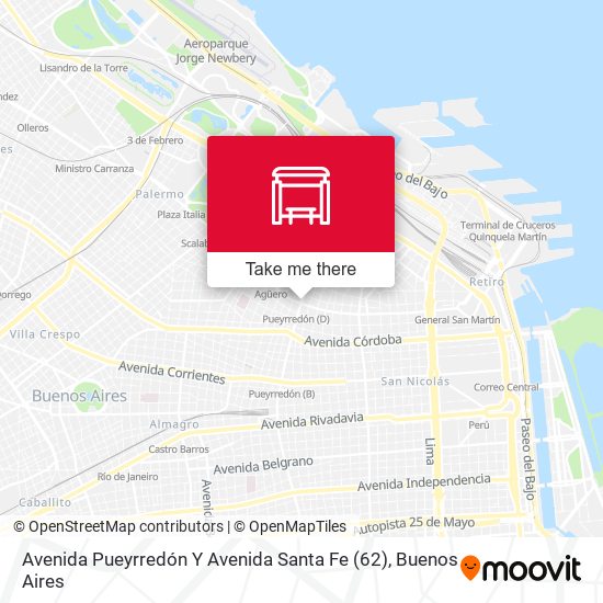 Mapa de Avenida Pueyrredón Y Avenida Santa Fe (62)