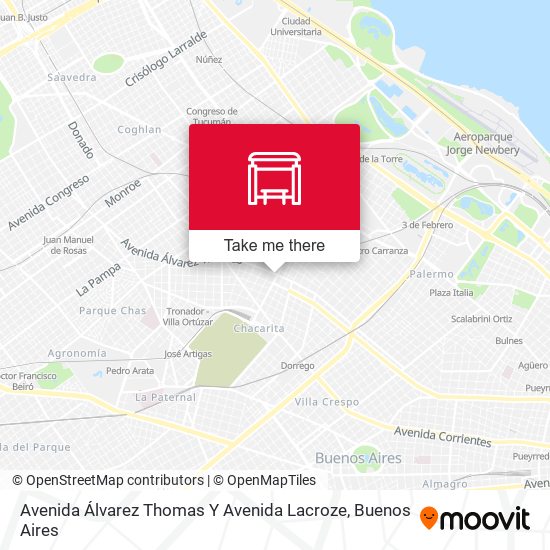 Avenida Álvarez Thomas Y Avenida Lacroze map