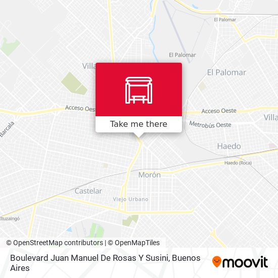 Boulevard Juan Manuel De Rosas Y Susini map