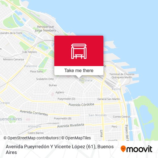 Mapa de Avenida Pueyrredón Y Vicente López (61)