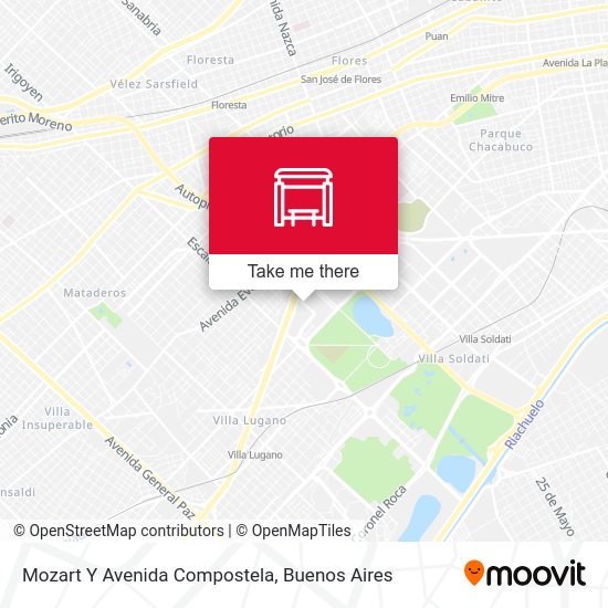 Mozart Y Avenida Compostela map