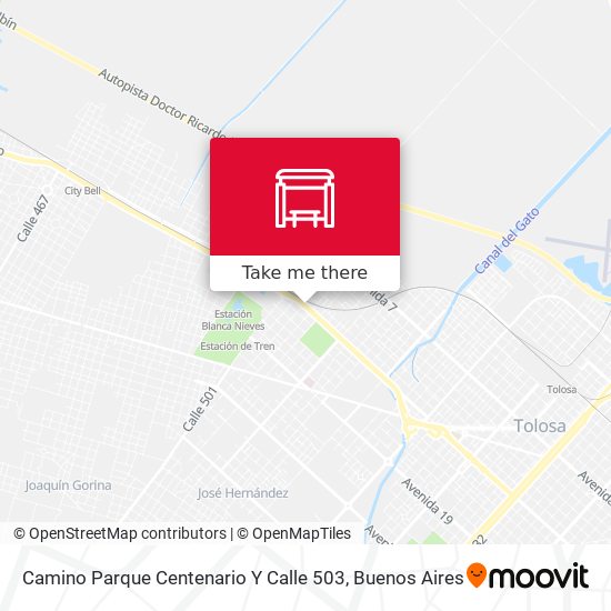 Camino Parque Centenario Y Calle 503 map