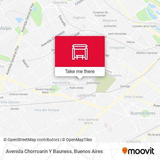 Avenida Chorroarín Y Bauness map