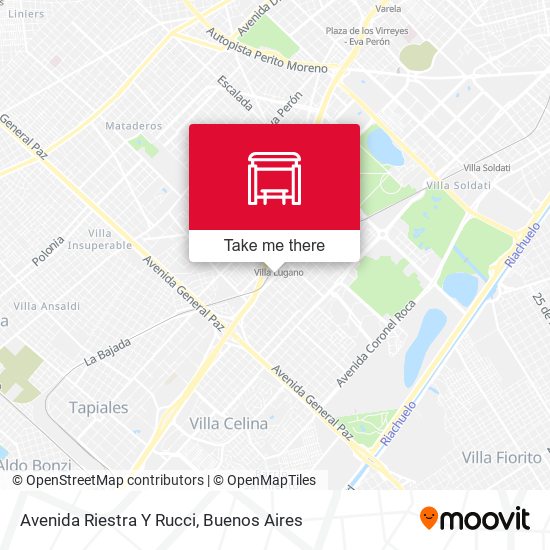 Mapa de Avenida Riestra Y Rucci