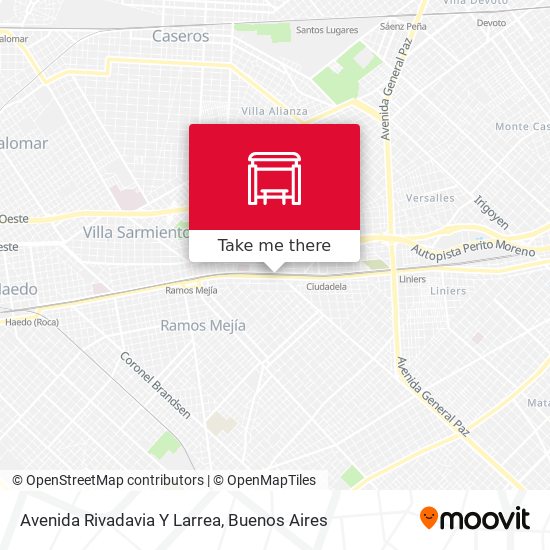Avenida Rivadavia Y Larrea map