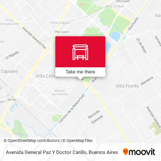 Avenida General Paz Y Doctor Carillo map