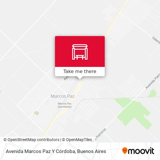 Avenida Marcos Paz Y Córdoba map