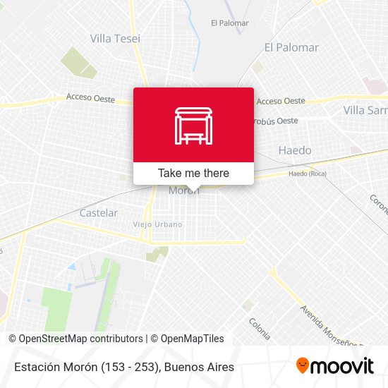 Estación Morón (153 - 253) map
