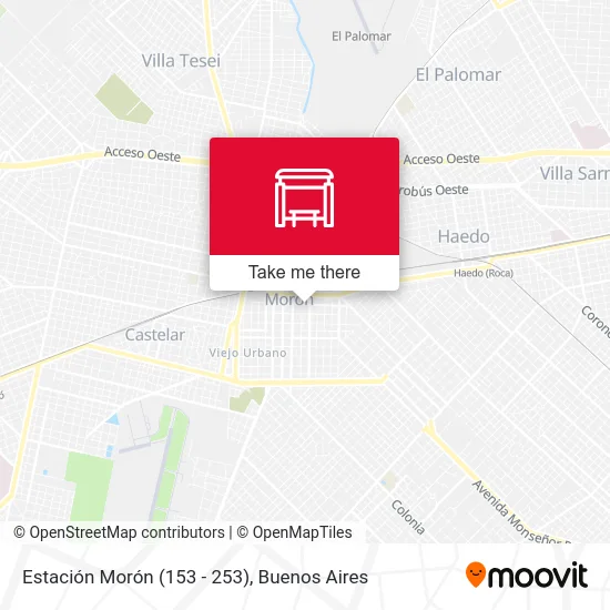 Estación Morón (153 - 253) map