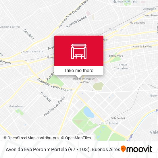 Avenida Eva Perón Y Portela (97 - 103) map