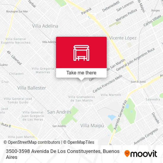 3500-3598 Avenida De Los Constituyentes map