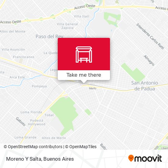 Mapa de Moreno Y Salta