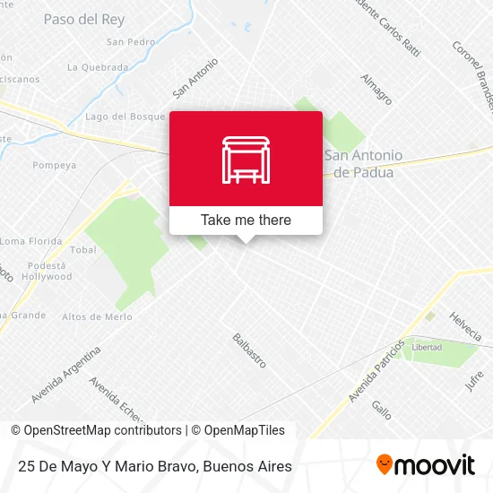 25 De Mayo Y Mario Bravo map