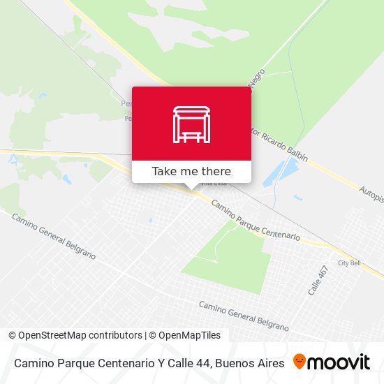 Mapa de Camino Parque Centenario Y Calle 44