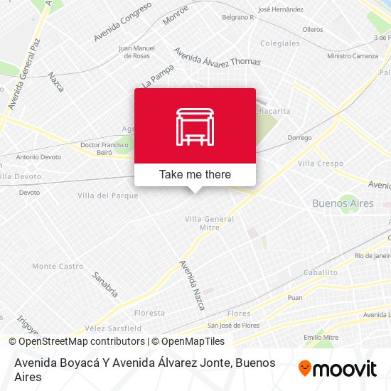 Avenida Boyacá Y Avenida Álvarez Jonte map