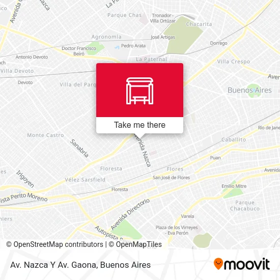 Mapa de Av. Nazca Y Av. Gaona