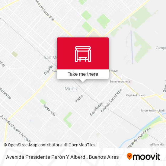 Avenida Presidente Perón Y Alberdi map