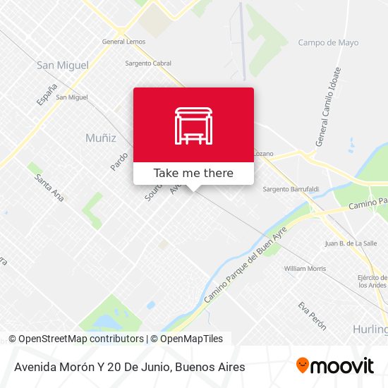 Mapa de Avenida Morón Y 20 De Junio