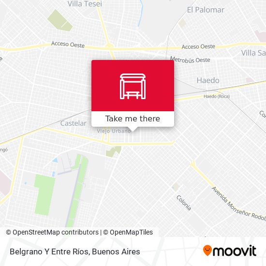 Mapa de Belgrano Y Entre Ríos