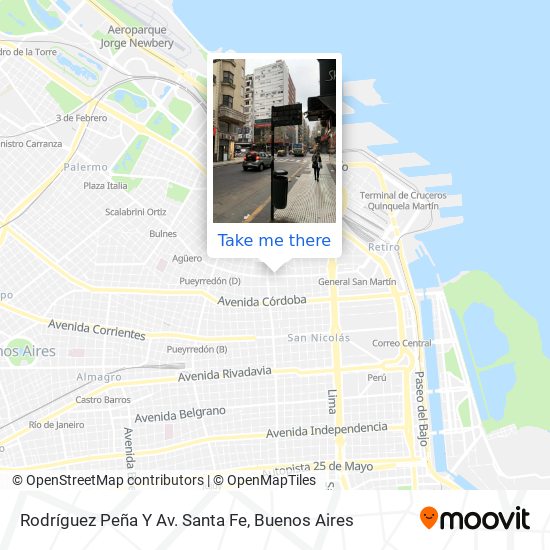 Rodríguez Peña Y Av. Santa Fe map