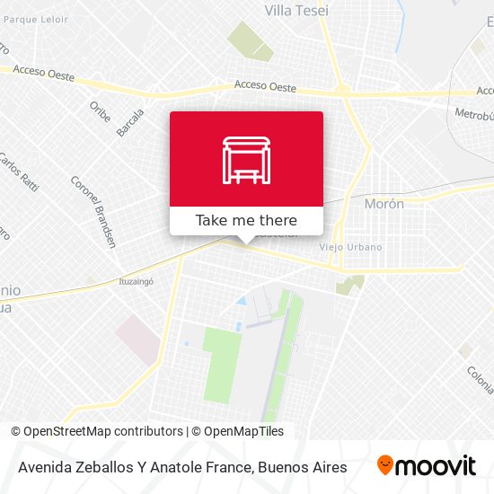Avenida Zeballos Y Anatole France map