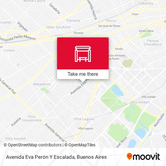 Mapa de Avenida Eva Perón Y Escalada