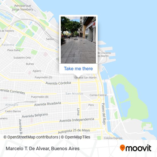 Mapa de Marcelo T. De Alvear
