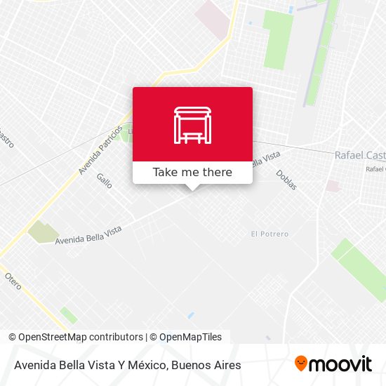 Mapa de Avenida Bella Vista Y México
