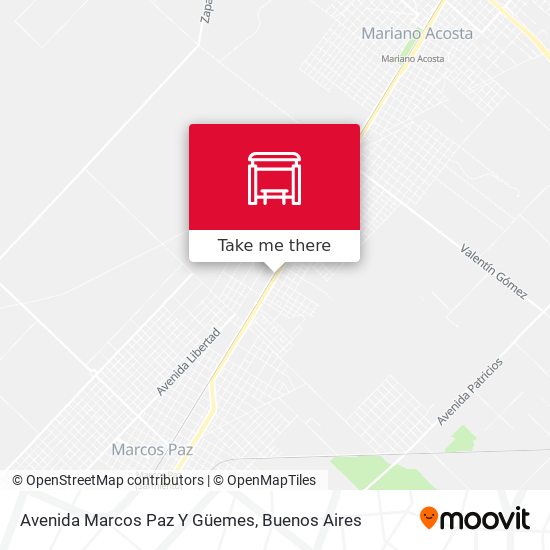 Mapa de Avenida Marcos Paz Y Güemes