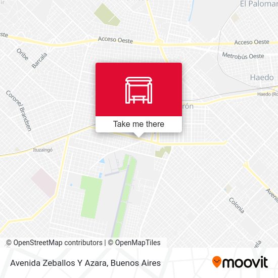 Mapa de Avenida Zeballos Y Azara