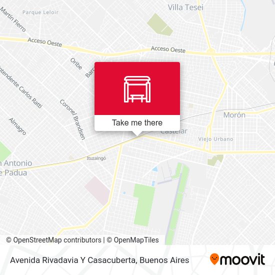 Avenida Rivadavia Y Casacuberta map
