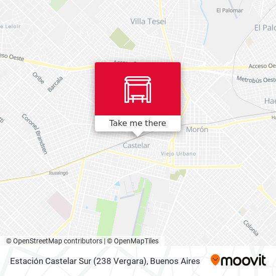 Estación Castelar Sur (238 Vergara) map