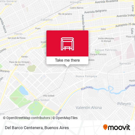Del Barco Centenera map