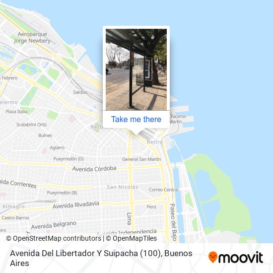 Avenida Del Libertador Y Suipacha (100) map