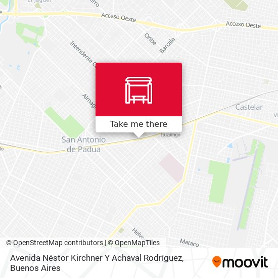 Avenida Néstor Kirchner Y Achaval Rodríguez map