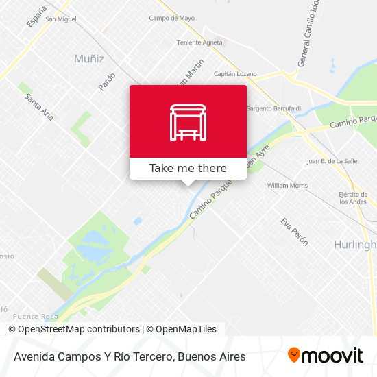 Avenida Campos Y Río Tercero map
