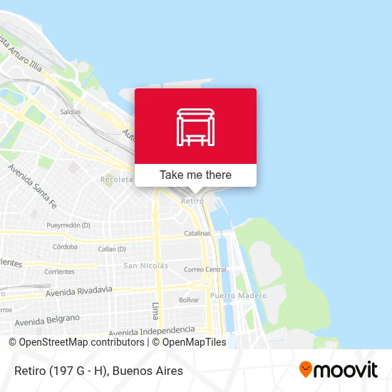 Retiro (197 G - H) map
