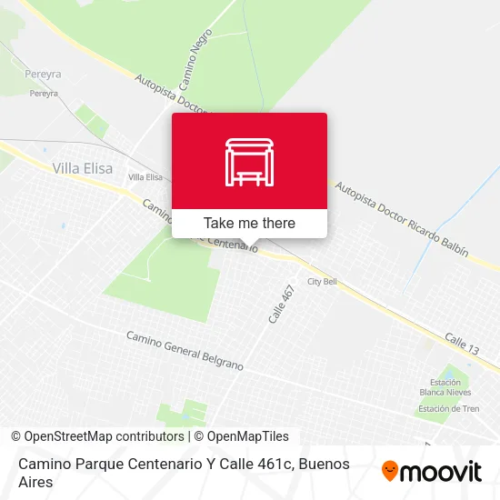 Camino Parque Centenario Y Calle 461c map
