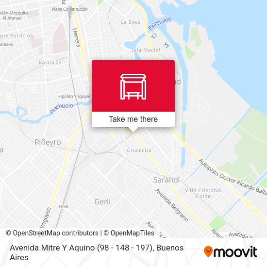 Mapa de Avenida Mitre Y Aquino (98 - 148 - 197)