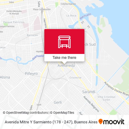 Avenida Mitre Y Sarmiento (178 - 247) map
