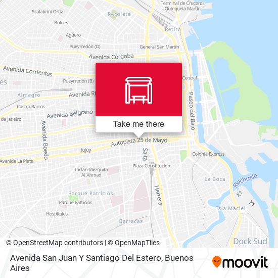 Avenida San Juan Y Santiago Del Estero map