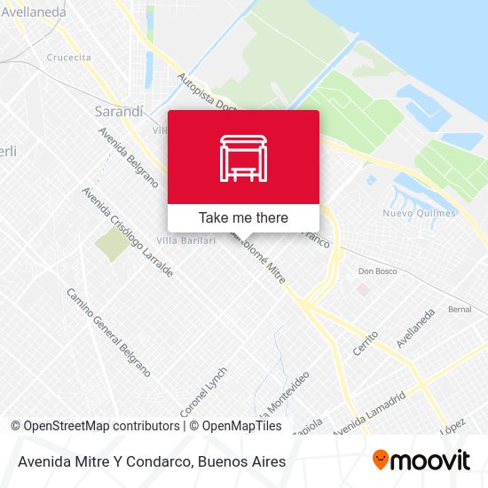 Mapa de Avenida Mitre Y Condarco