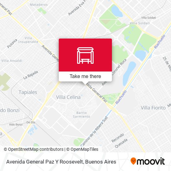 Avenida General Paz Y Roosevelt map