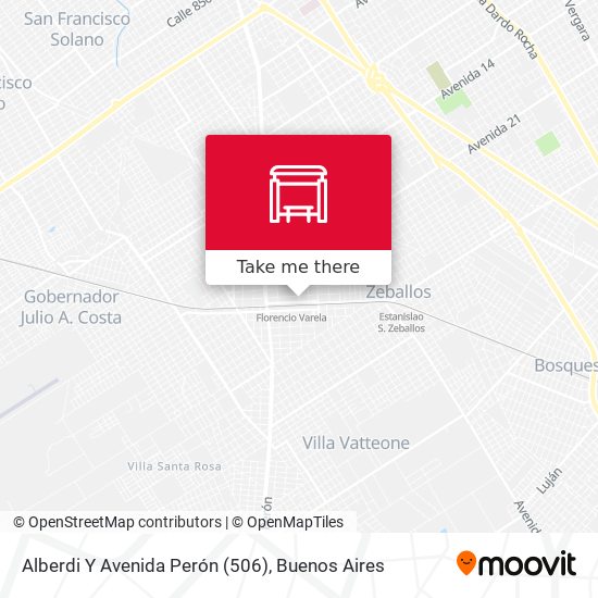 Alberdi Y Avenida Perón (506) map