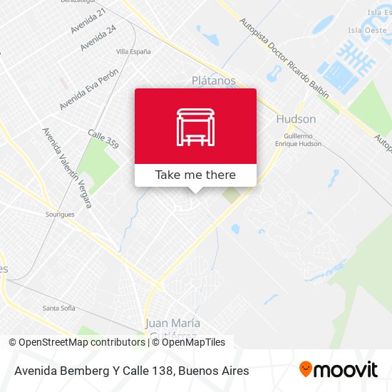 Avenida Bemberg Y Calle 138 map